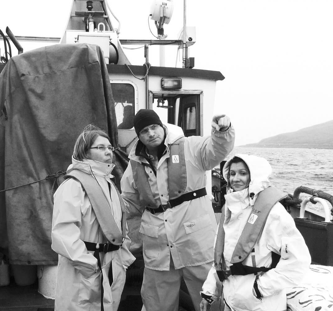 Our crew on the boat