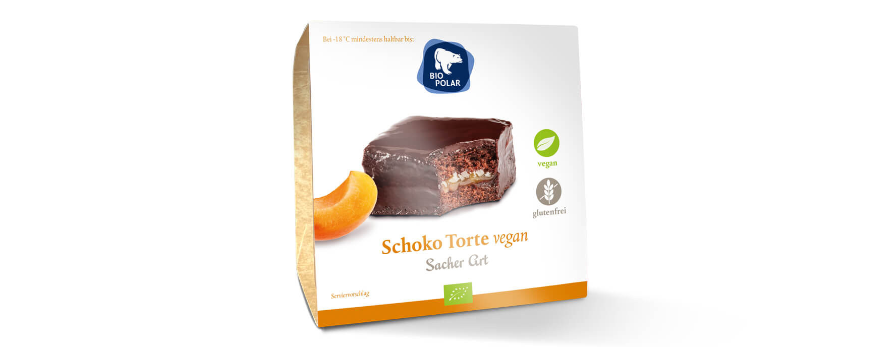 Verpackung der Schoko Torte vegan Sacher Art