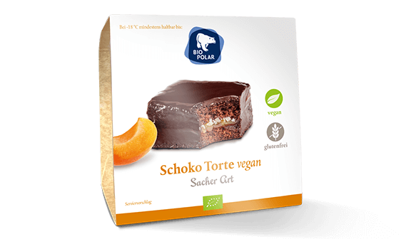 Verpackung der Schoko Torte vegan Sacher Art