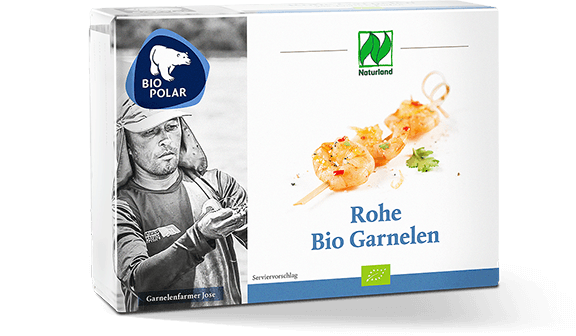 Pappkarton-Verpackung der rohen Bio Garnelen
