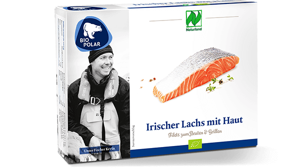 Pappkarton-Verpackung des Irischen Lachs mit Haut