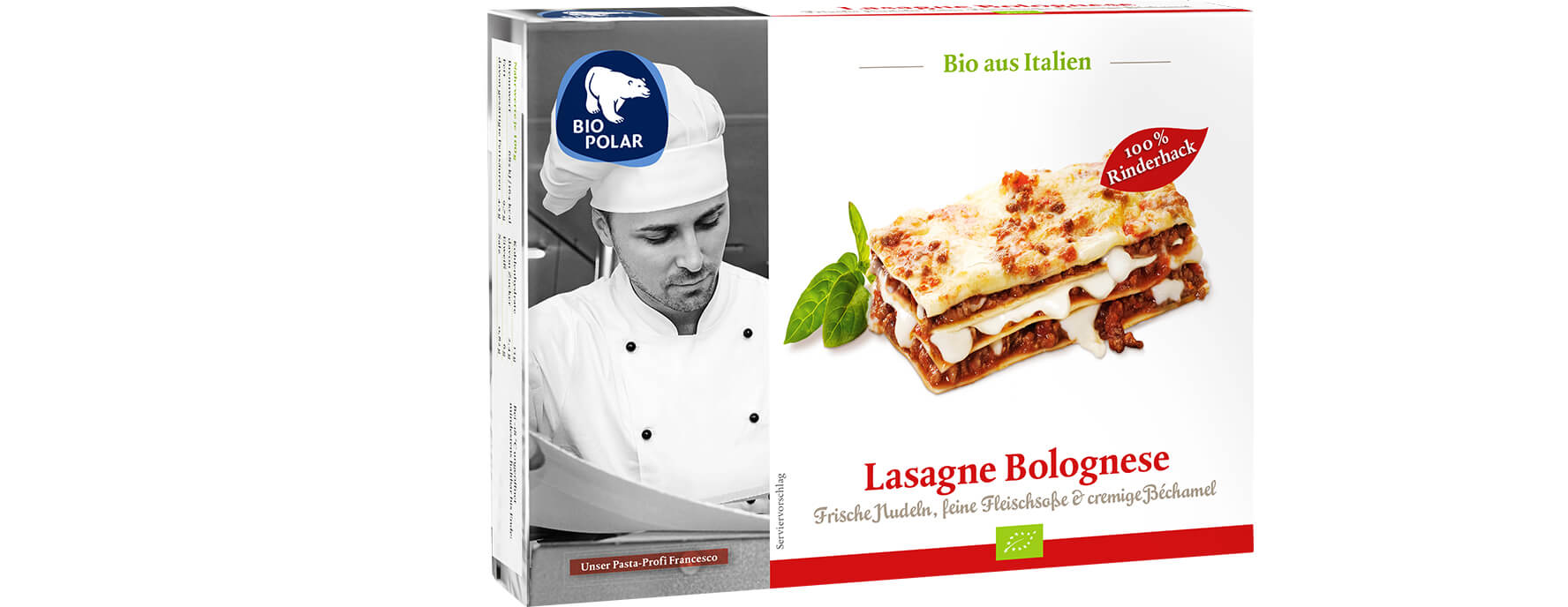 Verpackung Lasagne Bolognese von BioPolar