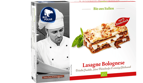 Verpackung Lasagne Bolognese von BioPolar