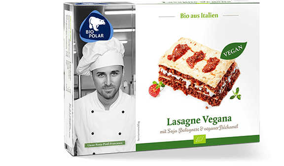 Verpackung Lasagne Vegana von BioPolar
