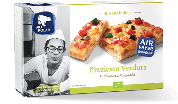 Verpackung Pizzicato Verdura mit Störer Airfryer geeignet