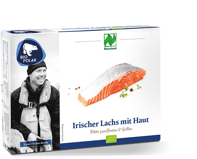 Verpackung Irischer Lachs mit Haut