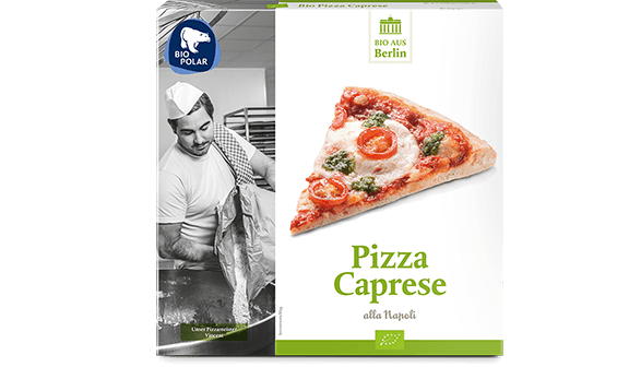 Verpackung Pizza Caprese von BioPolar